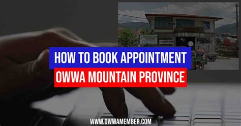 How to Book OWWA Mountain Province Appointment.